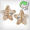 Золотые серьги  с бриллиантами «Путеводная  звезда»