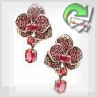 Эксклюзивные сережки с рубинами "Scarlet Rose"