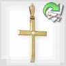 Золотой крестик "Вера"