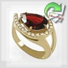 Золотое кольцо "Капелька"