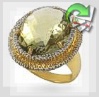 Золотое кольцо с цитрином "Цитрин"