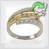 Золотое кольцо с бриллиантами "Трио"
