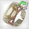Золотое кольцо с цитрином "Агнесса"