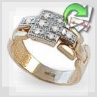 Золотое кольцо с бриллиантами "Замок"