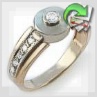 Золотое кольцо с бриллиантами "Коко"