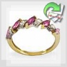 Золотое кольцо "Рубиновый веночек"