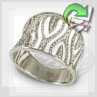 Золотое кольцо с бриллиантами "Бриллиантовое кружево"