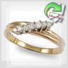 Золотое кольцо с бриллиантом "Желание"