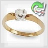 Золотое кольцо с бриллиантом  "Апфия"