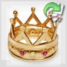 Золотое кольцо с рубином "Корона"