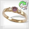 Золотое кольцо с аметистом "Эдисса"