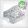 Золотое кольцо с бриллиантами "Бриллиантовая зима"