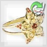 Золотое кольцо с цитрином "Fiore luminoso"