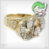 Золотое кольцо с бриллиантом "Доллар"