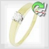 Золотое кольцо с бриллиантом "Для помолвки"