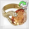 Золотое кольцо с цитрином "Офелия"