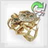 Золотое кольцо с бриллиантами "Паук"