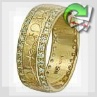 Золотое обручальное кольцо "Небо в алмазах-I"