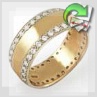 Золотое обручальное кольцо "Дорога любви-II"